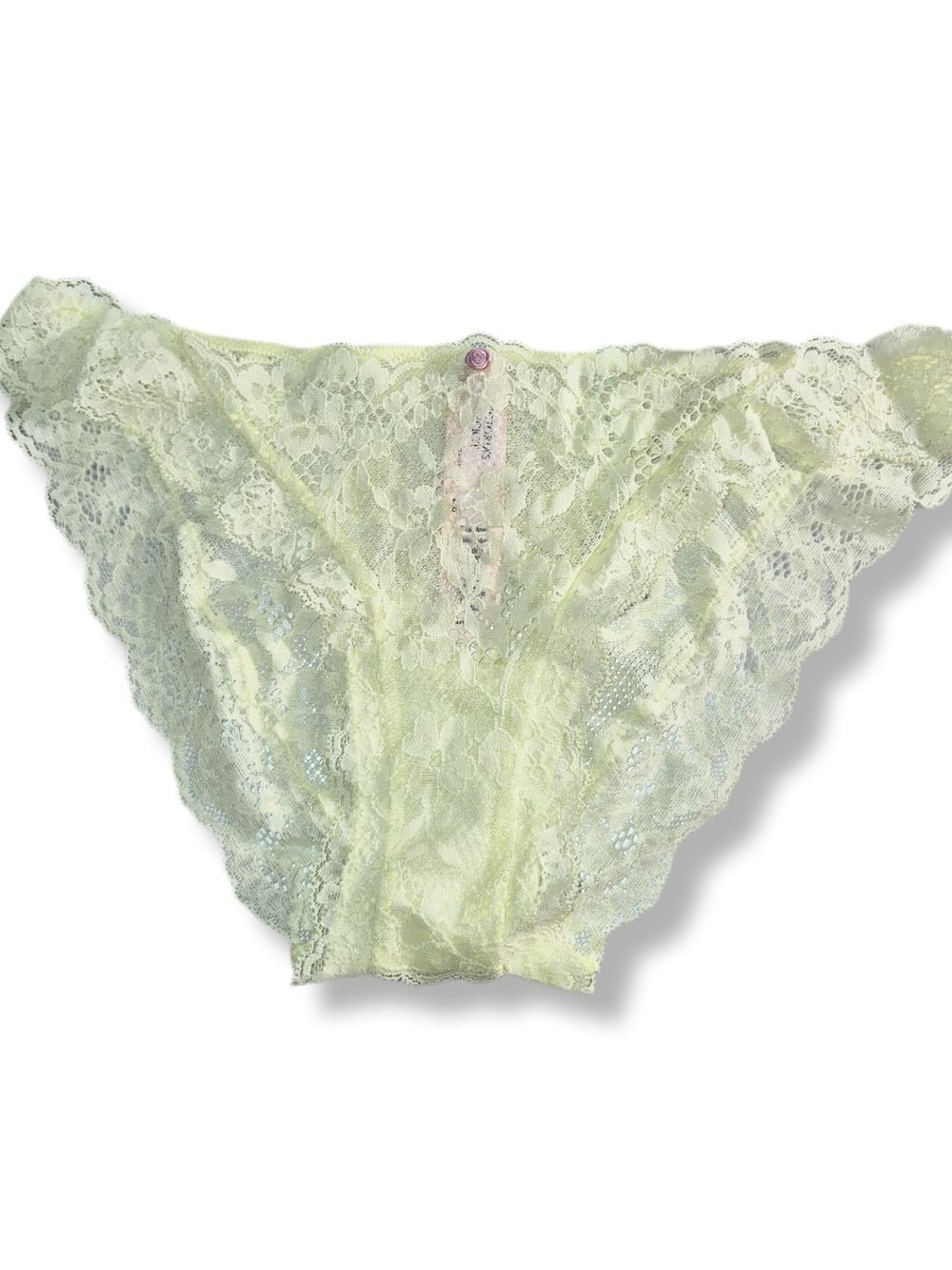 Victoria's Secret Lace Bikini Brief - Pale Yellow